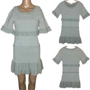 LOVESHACKFANCY mini green dress